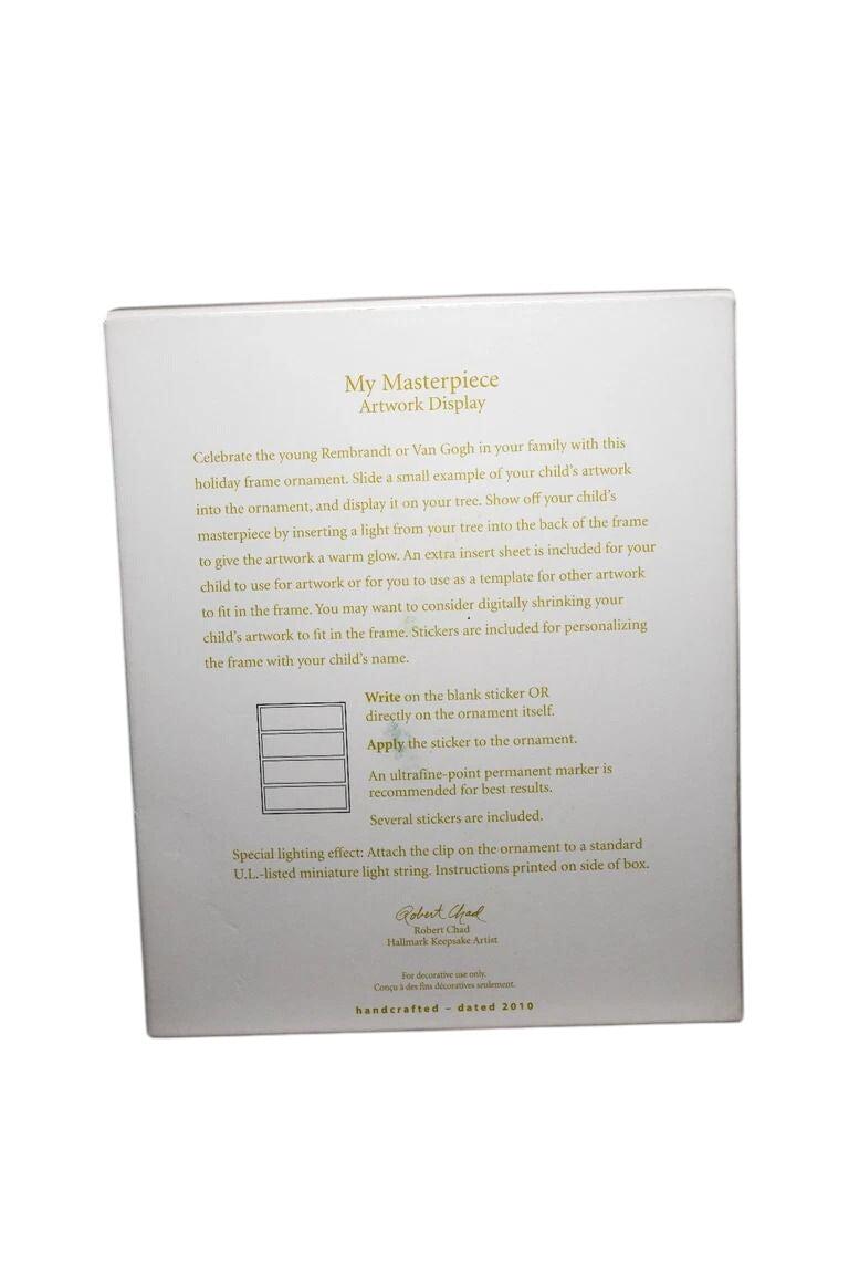 2010 My Masterpiece Hallmark Ornament (Artwork Display) QXG7556