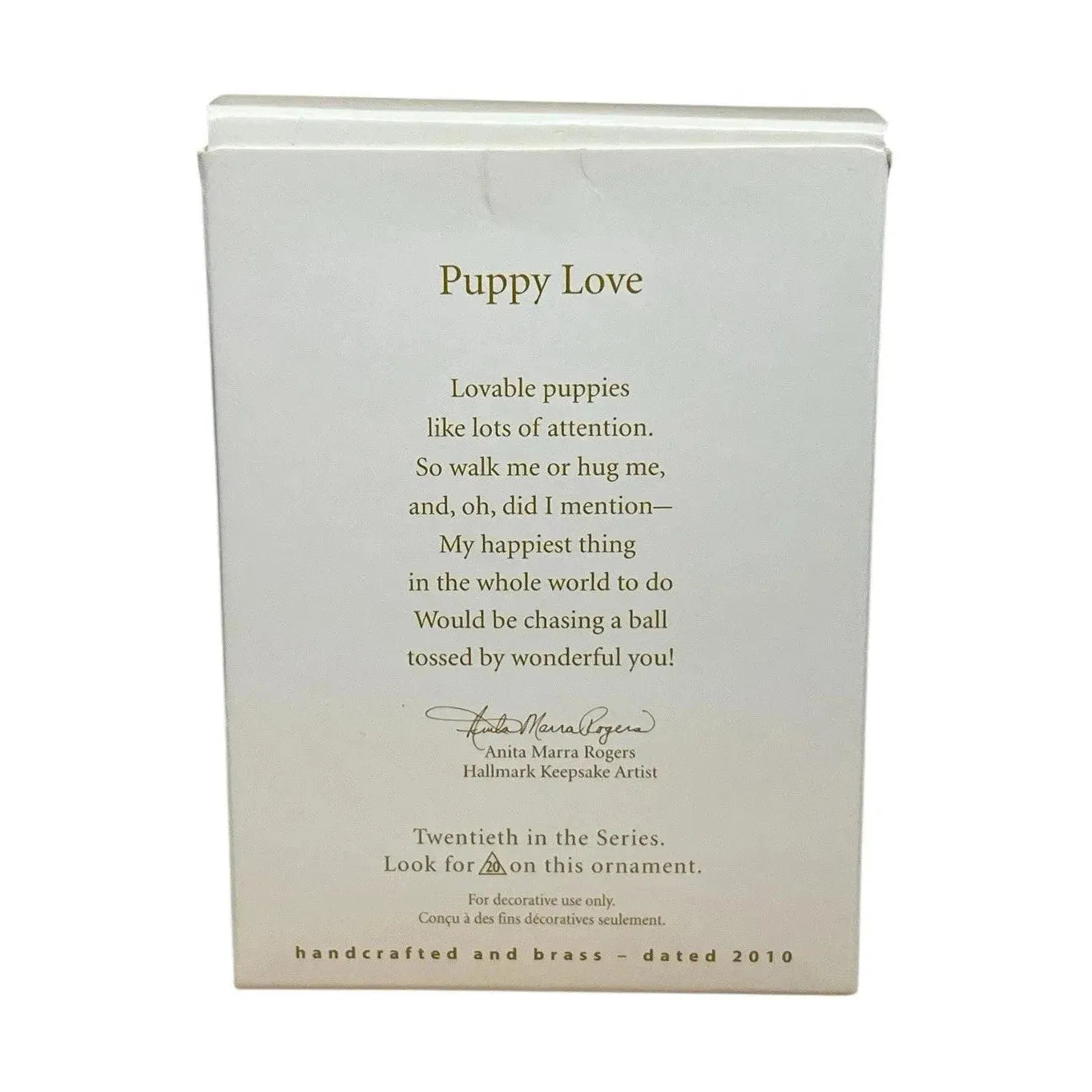 2010 Puppy Love Hallmark Ornament (Puppy Love) QX8126 Image7