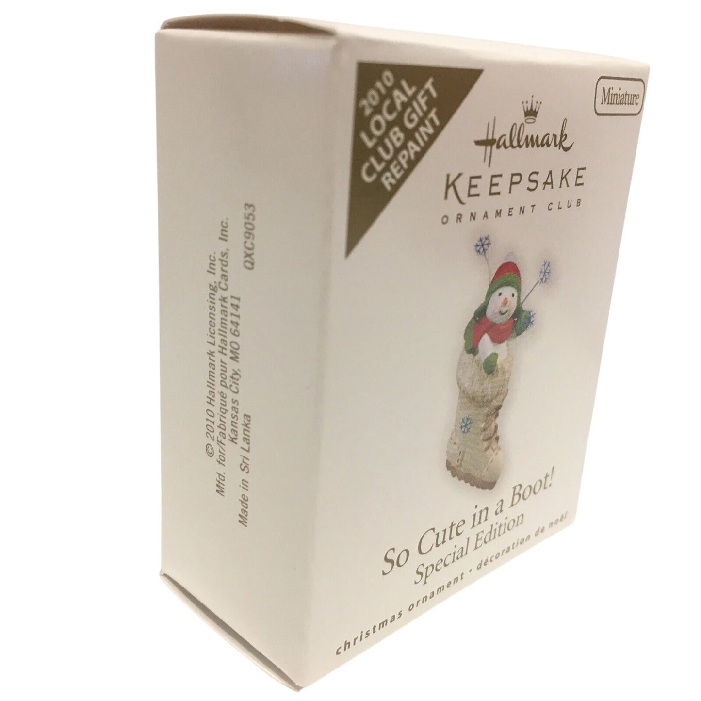 2010 So Cute in a Boot! Hallmark Ornament (Snowmen) QXC9053