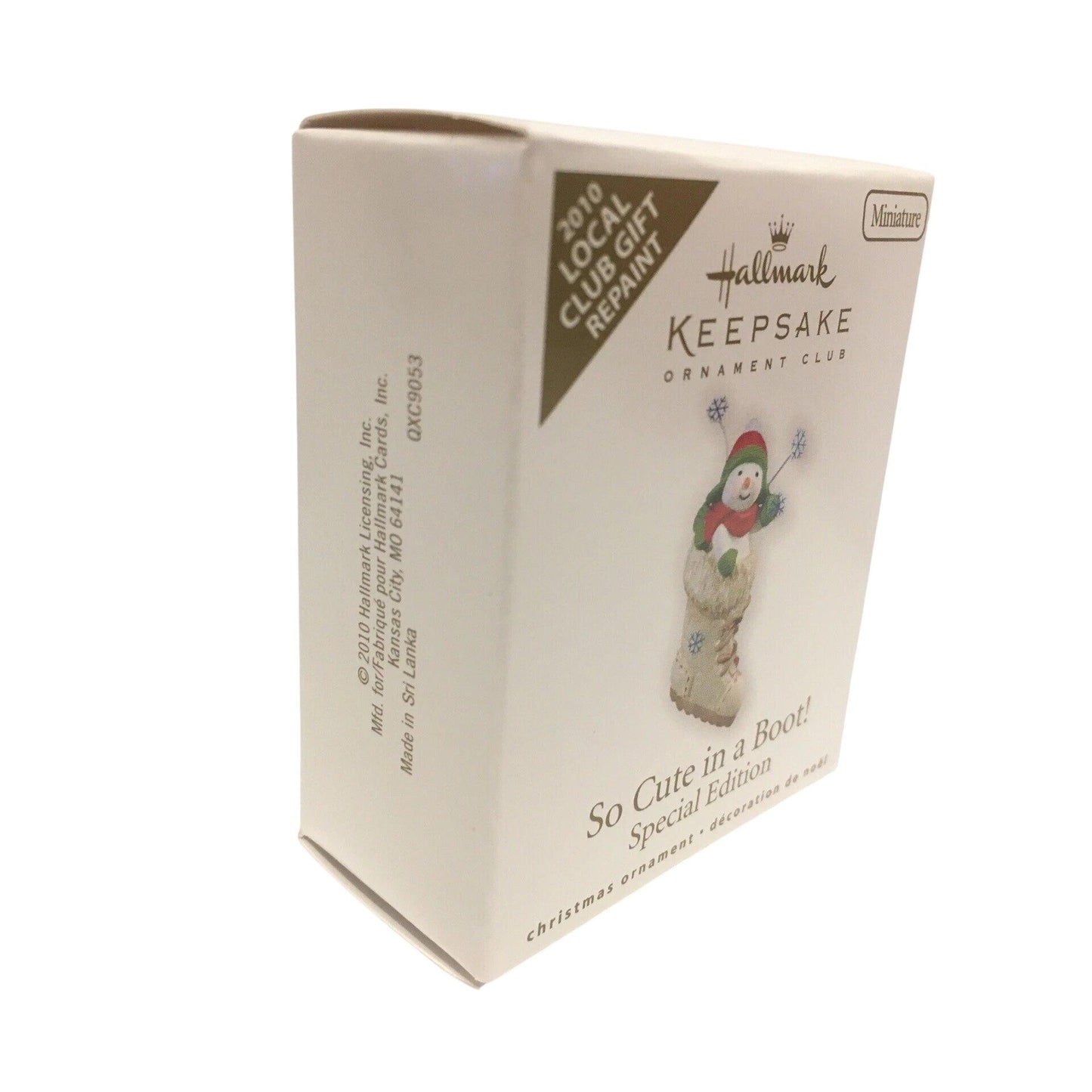 2010 So Cute in a Boot! Hallmark Ornament (Snowmen) QXC9053