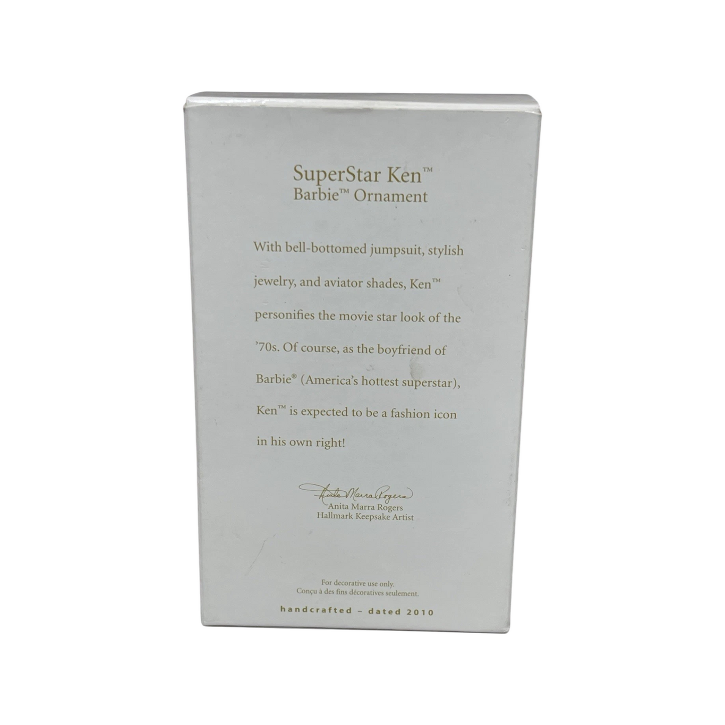 2010 SuperStar Ken Hallmark Ornament (Barbie) QXI2306