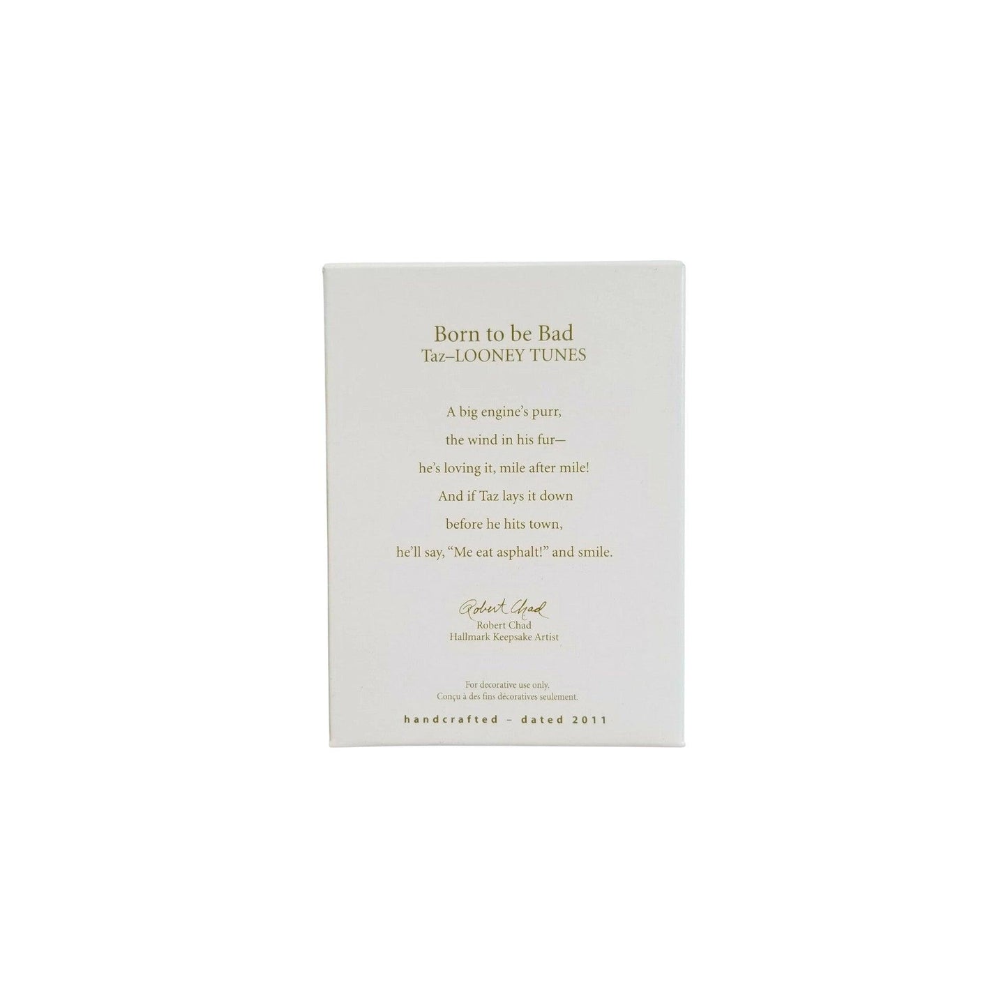 2011 Born to be Bad - Taz (Looney Tunes)