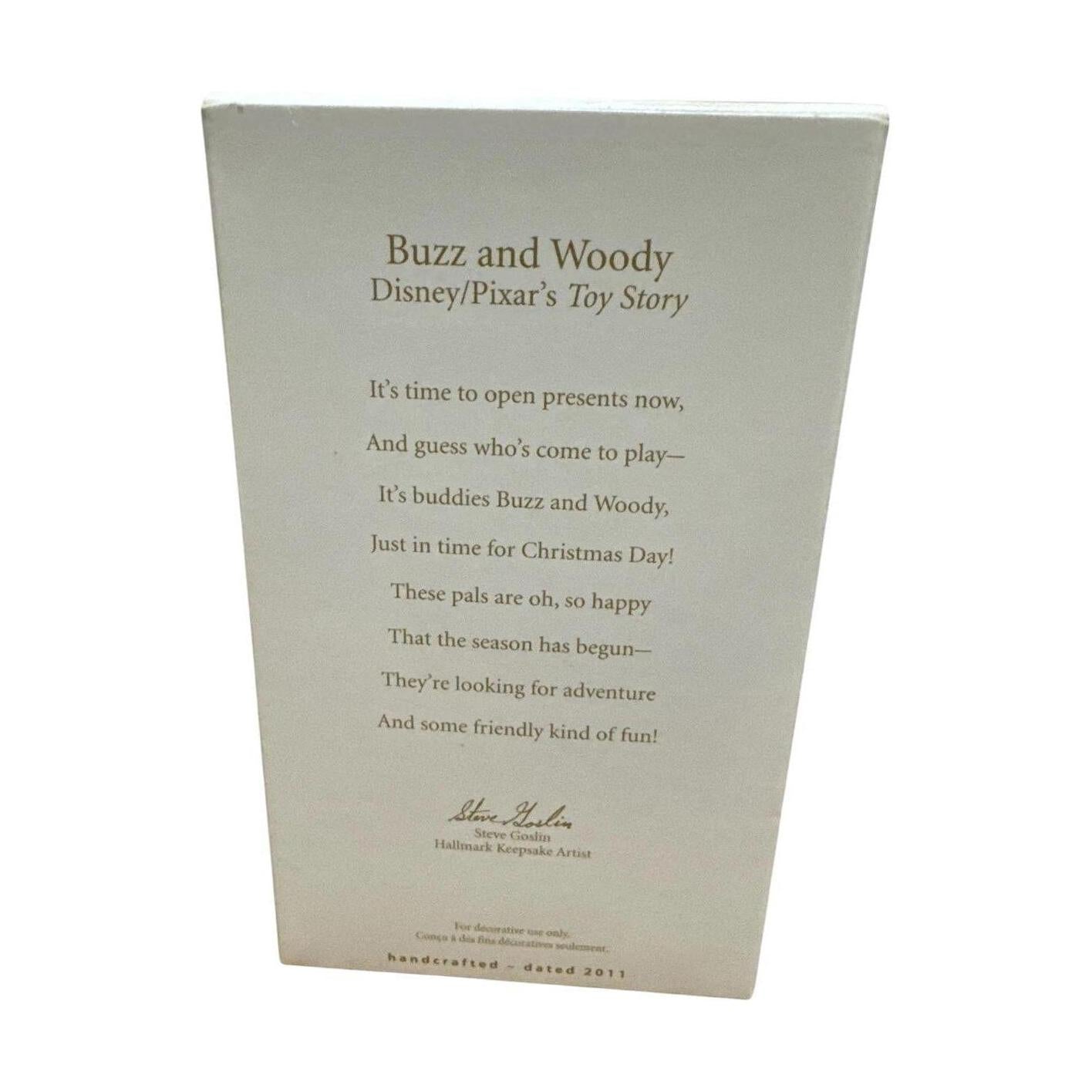 2011 Buzz and Wody Hallmark Ornament (Toy Story) QXD1637