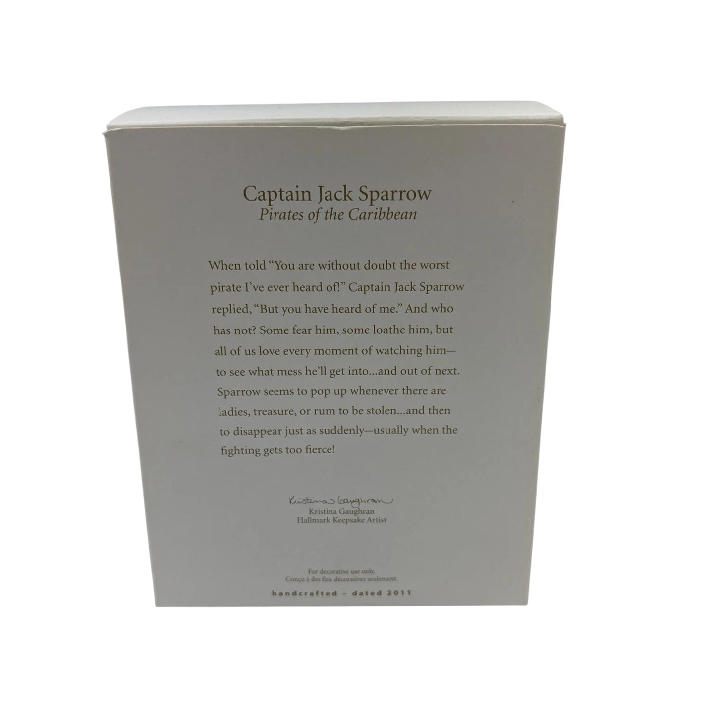 2011 Captain Jack Sparrow (Pirates of the Caribbean)