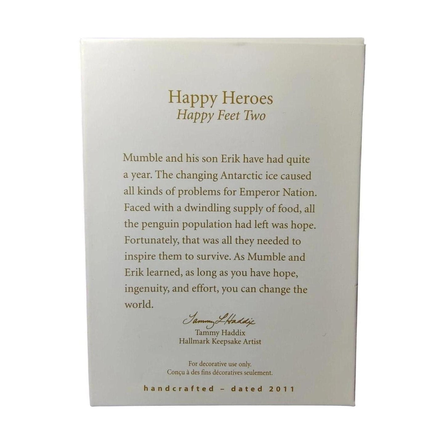 2011 Happy Heroes Hallmark Ornament (Happy Feet Two) QXI2419
