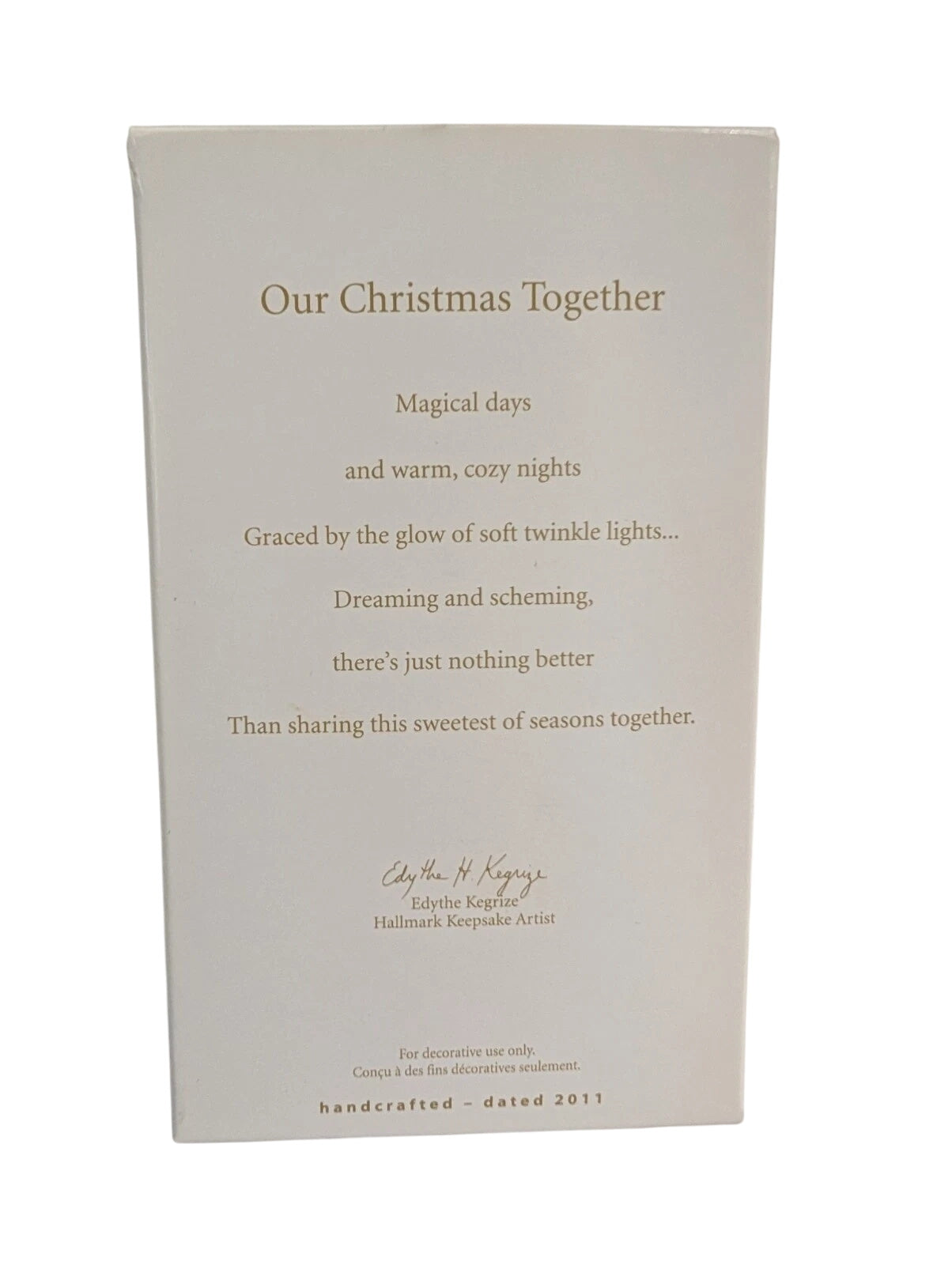 2011 Our Christmas Together Hallmark Ornament (Our Christmas Together) QXG4129