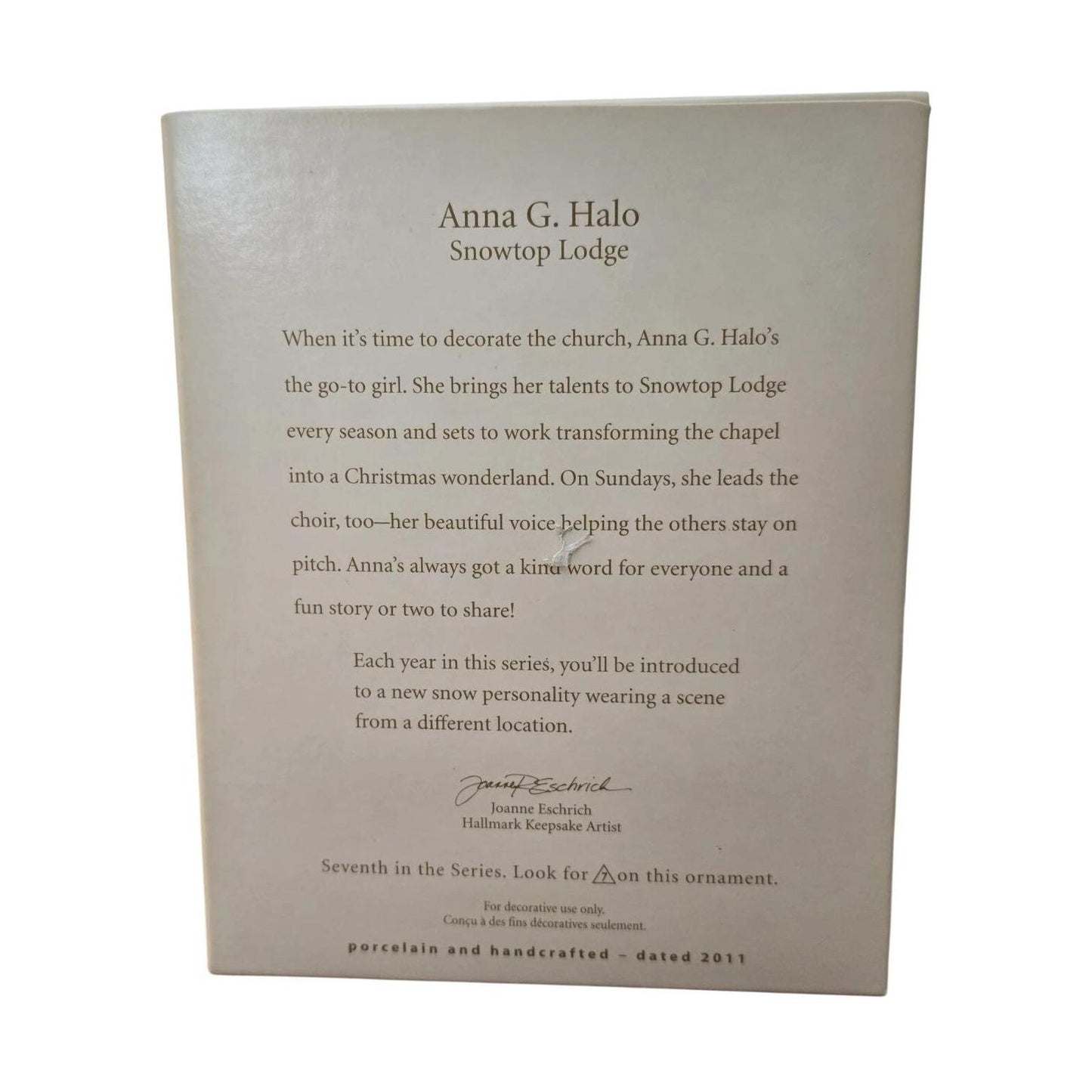2011 Anna G. Halo Hallmark Ornament (Snowtop Lodge) QX8777 Image7