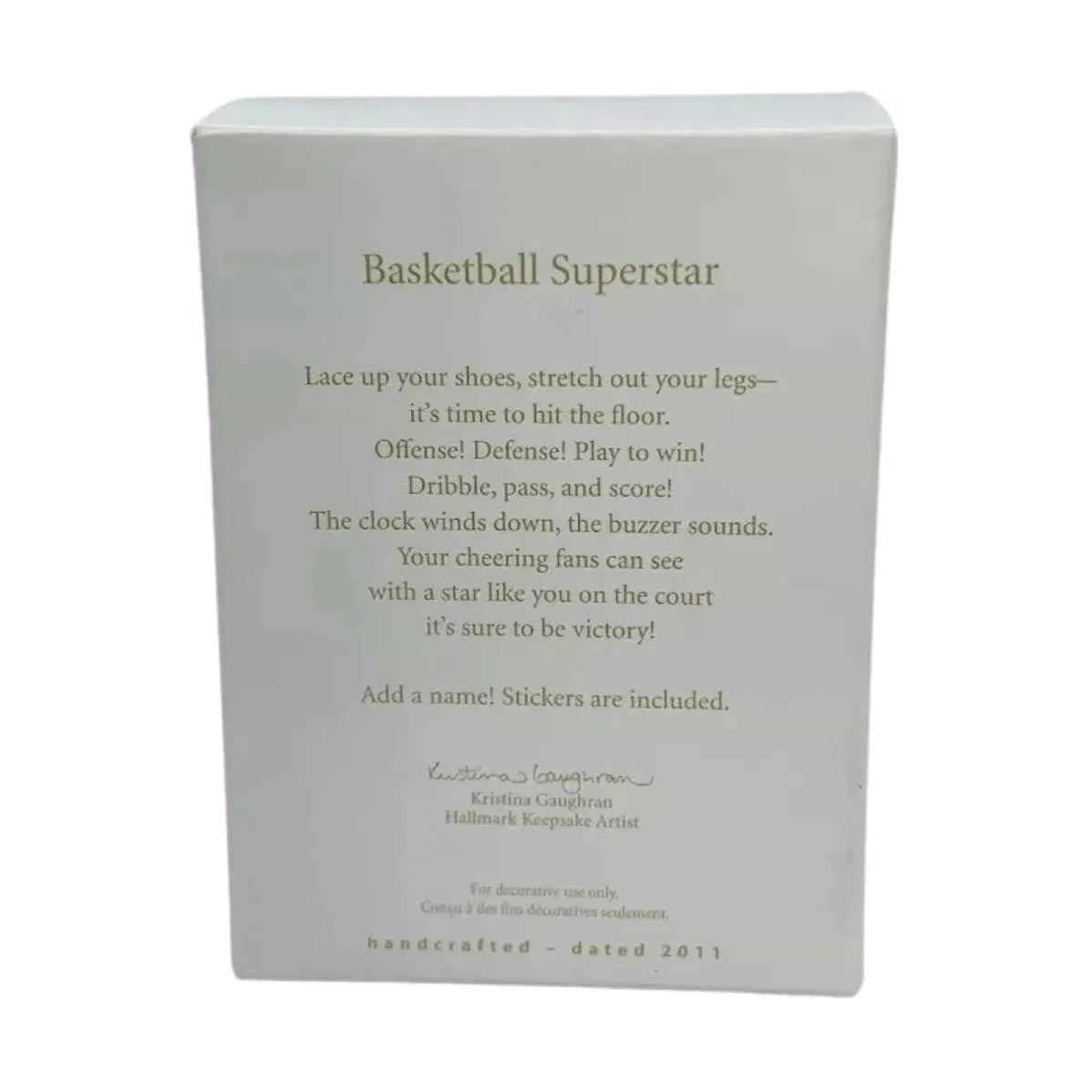 2011 Basketball Superstar Hallmark Ornament (Basketball) QXG4339