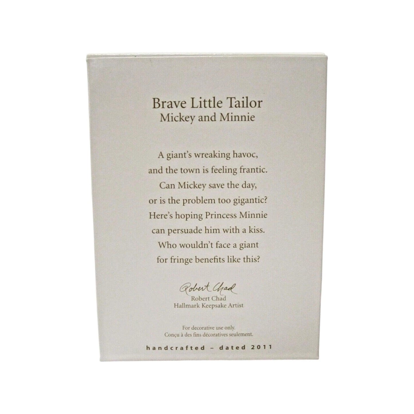 2011 Brave Little Tailor Hallmark Ornament (Mickey Mouse & Friends) QXD1049