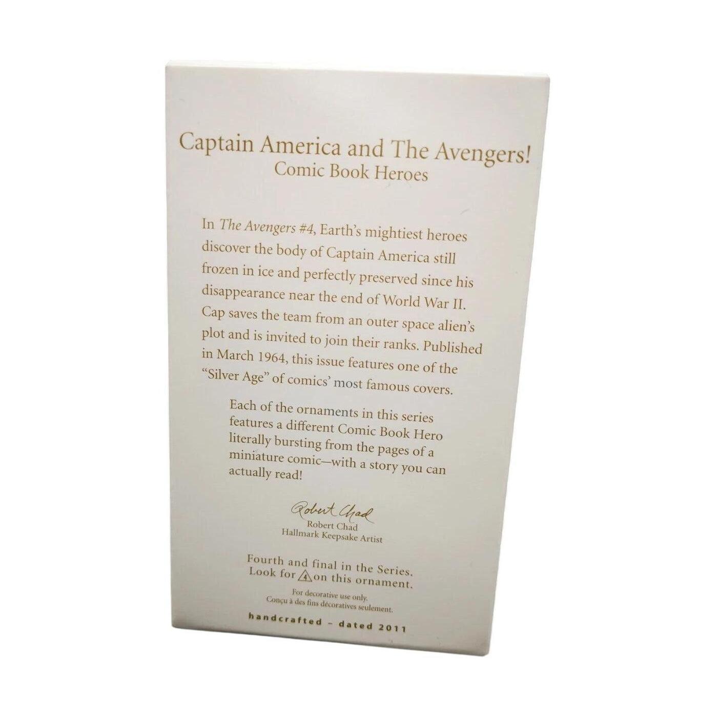 2011 Captain America and The Avengers! Hallmark Ornament (Comic Book Heroes) QX8819