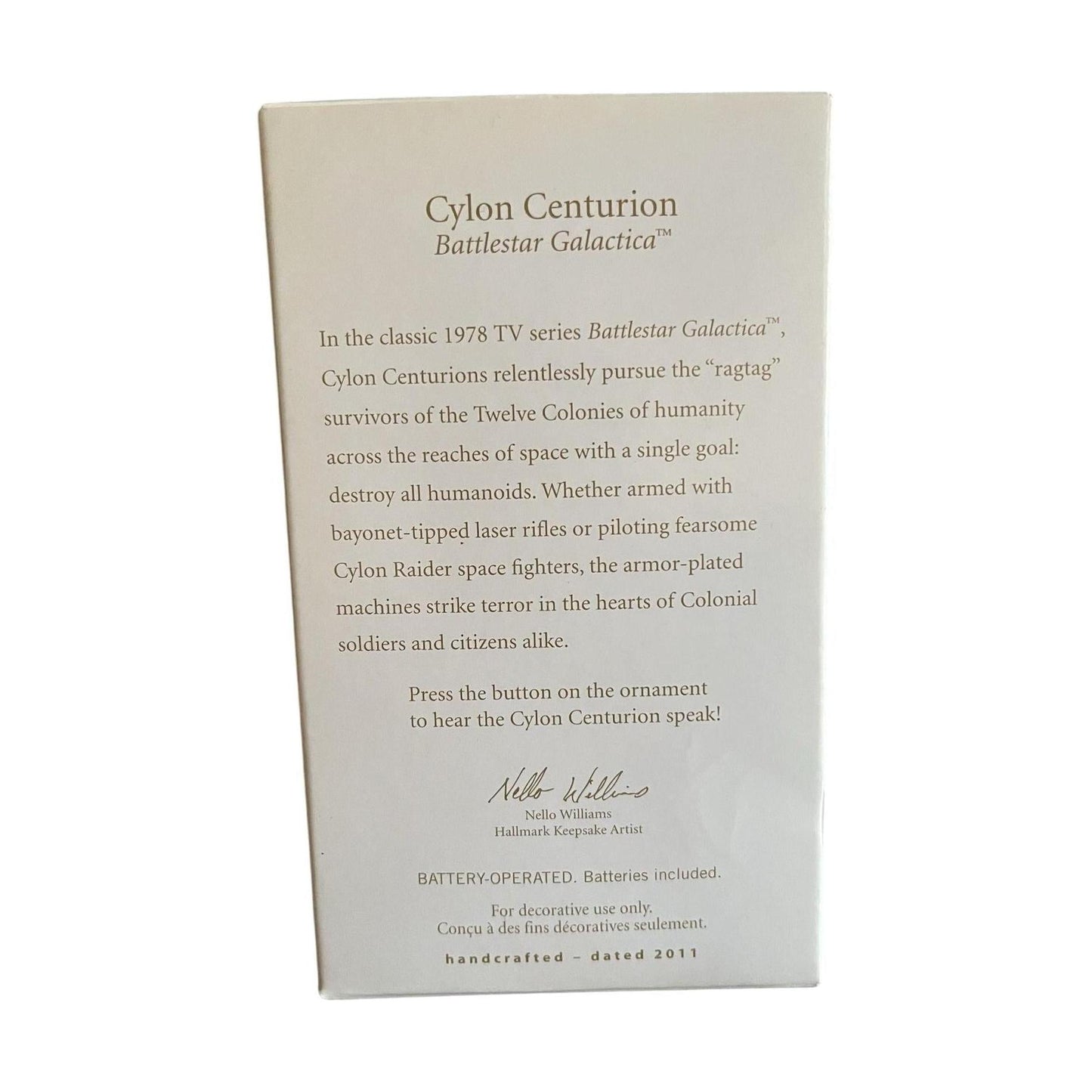 2011 Cylon Centurion Hallmark Ornament (Battlestar Galactica) QXI2219