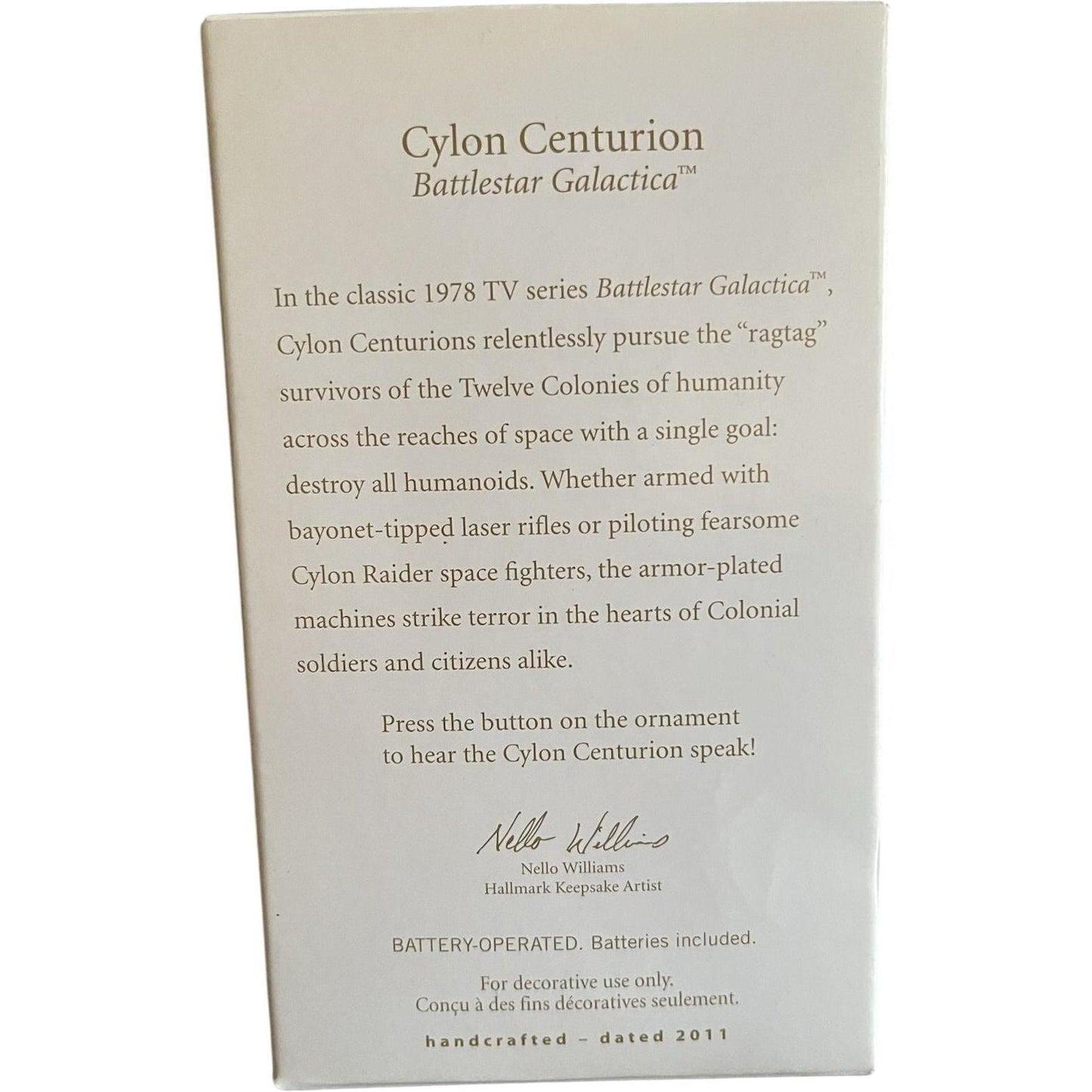 2011 Cylon Centurion Hallmark Ornament (Battlestar Galactica) QXI2219