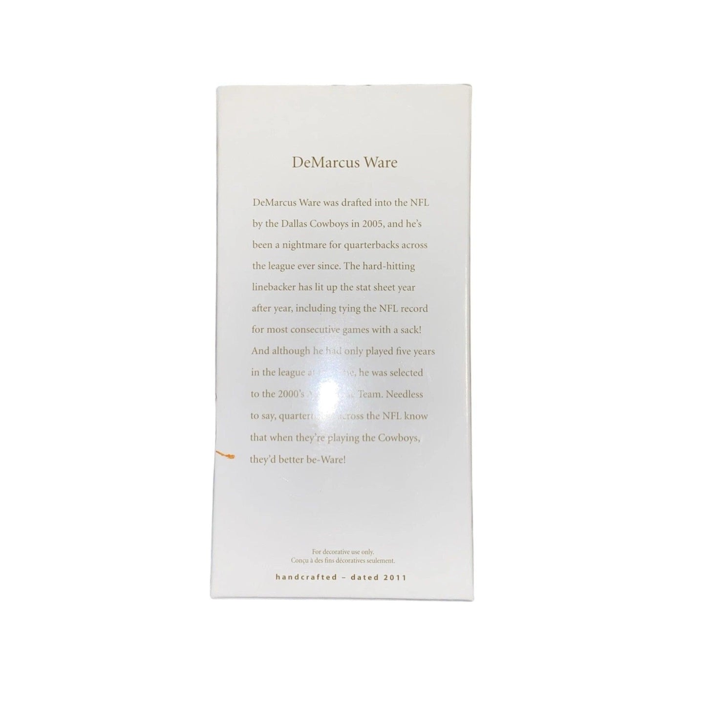 2011 DeMarcus Ware Hallmark Ornament (Football Legends) QXI2209