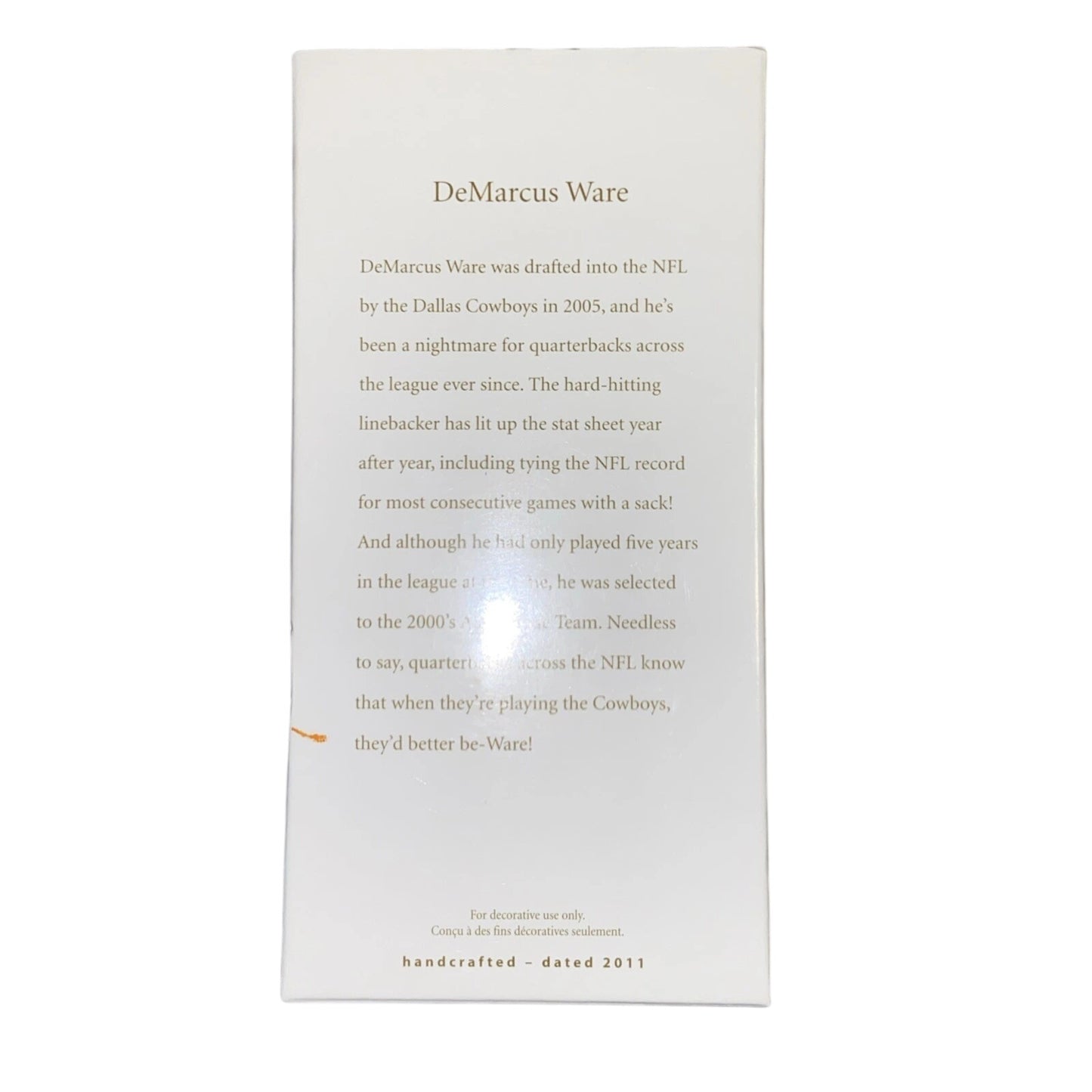 2011 DeMarcus Ware Hallmark Ornament (Football Legends) QXI2209