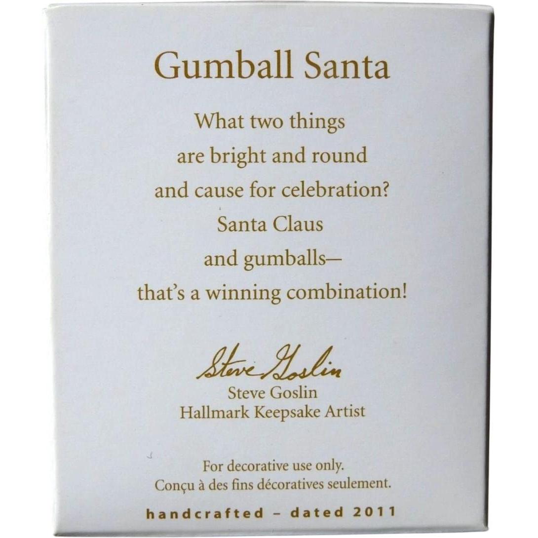 2011 Gumball Santa Hallmark Ornament (Gumball) QXM9083