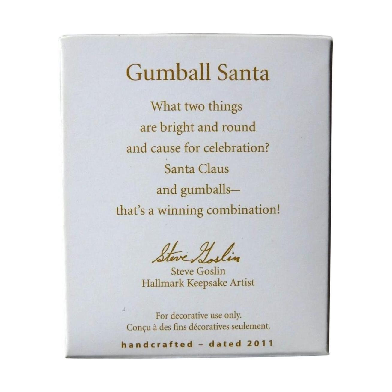 2011 Gumball Santa Hallmark Ornament (Gumball) QXM9083