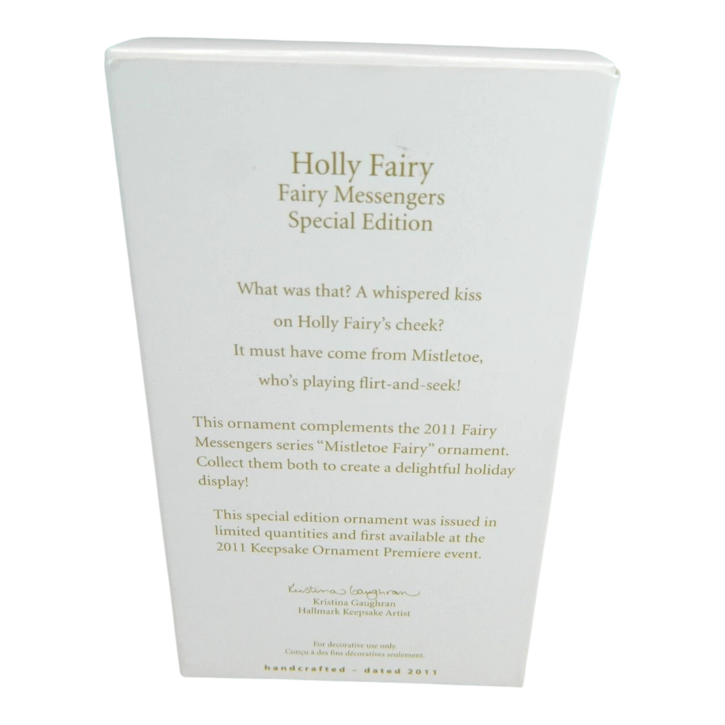 2011 Holly Fairy Hallmark Ornament (Fairy Messengers) QXE3097