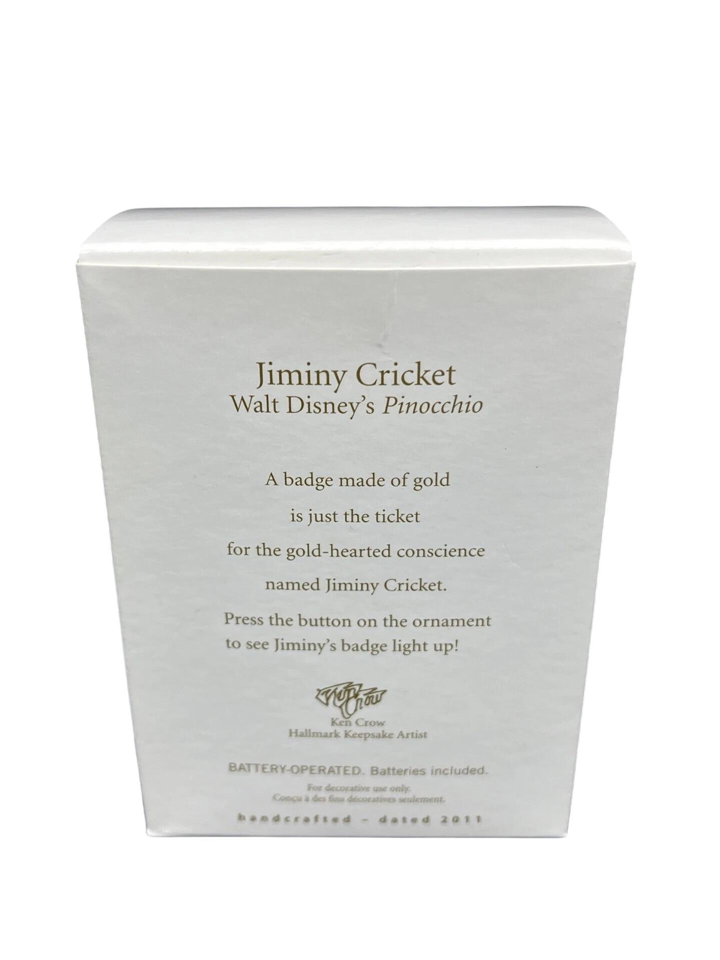 2011 Jiminy Cricket Hallmark Ornament (WaltDisney's Pinocchio) QXM147