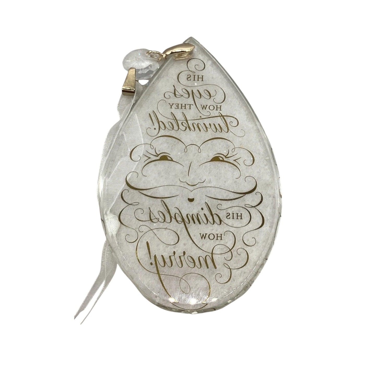 2011 Jolly Santa Hallmark Ornament (Simply Beautiful) QXG3529