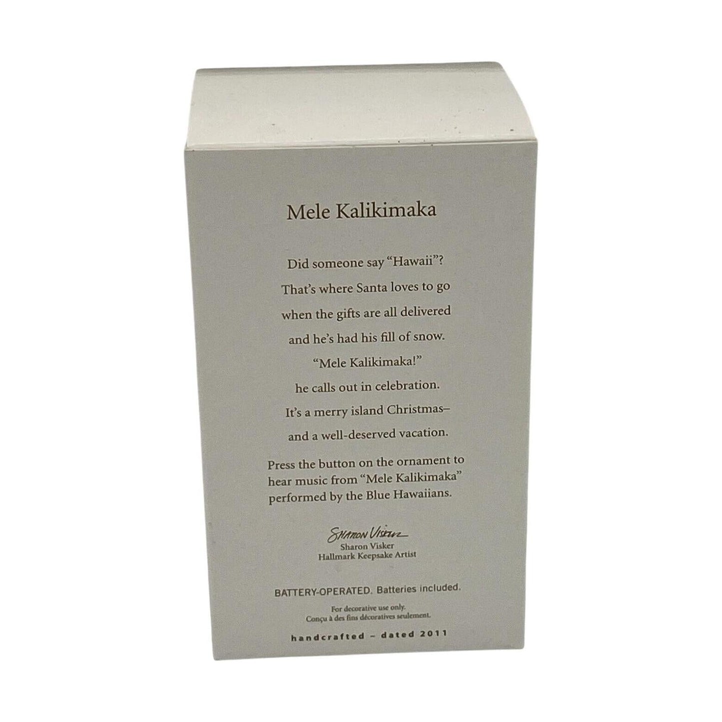 2011 Mele Kalikimaka Hallmark Ornament (Beach) QXG3219