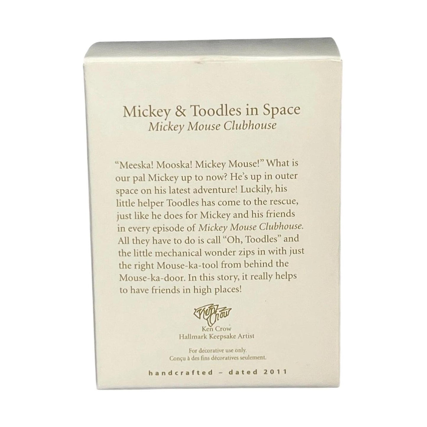 2011 Mickey & Toodles in Space Hallmark Ornament (Mickey Mouse & Friends) QXD1617 Image5