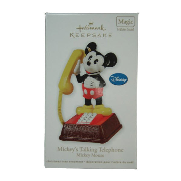 2011 Mickey's Talking Telephone Hallmark Ornament (Mickey Mouse & Friends) QXD1027