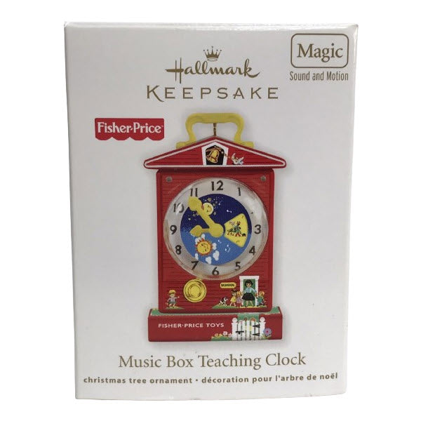 2011 Music Box Teaching Clock Hallmark Ornament (Fisher Price) QXI2459