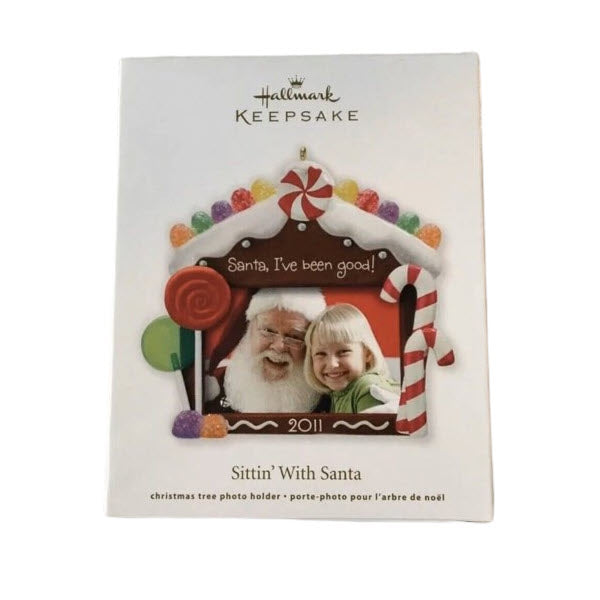 2011 Sittin' With Santa Hallmark Ornament (Photo Holder) LPR3469