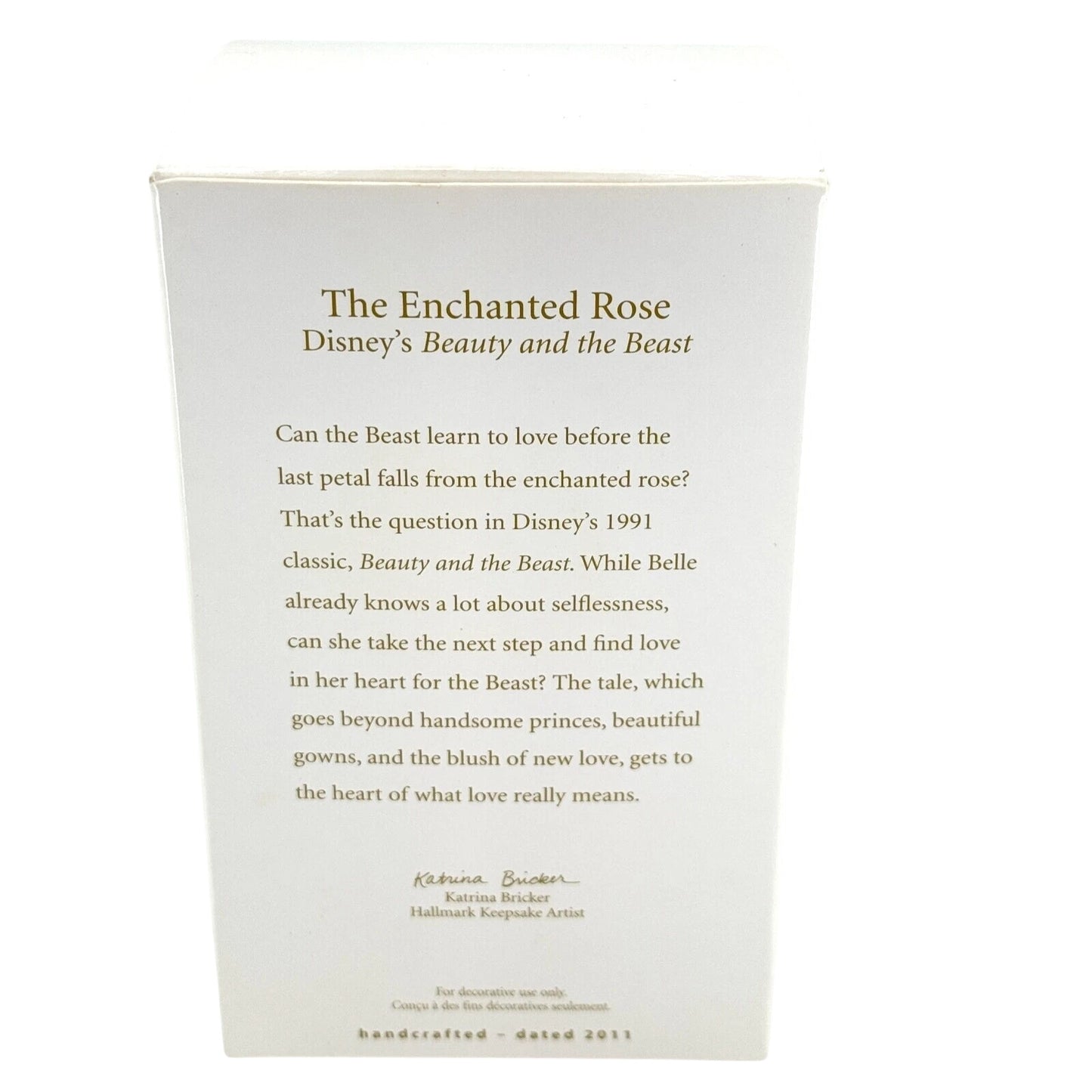 2011 The Enchanted Rose Hallmark Ornament (Beauty and the Beast) QXD1657