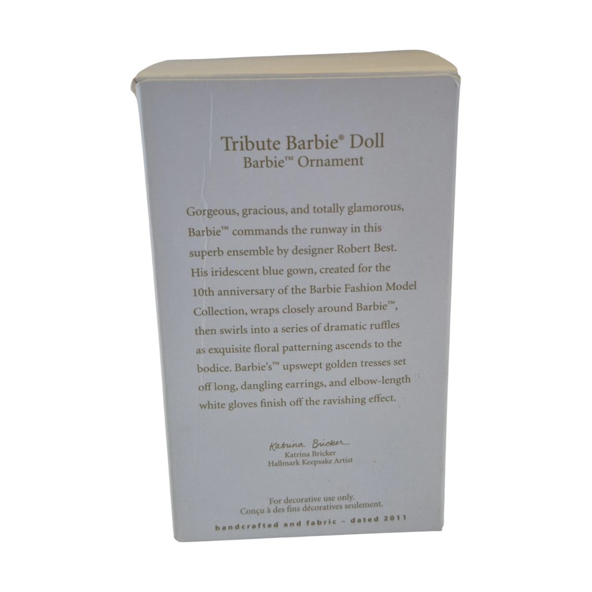 2011 Tribute Hallmark Ornament (Barbie) QXI2479 Image6