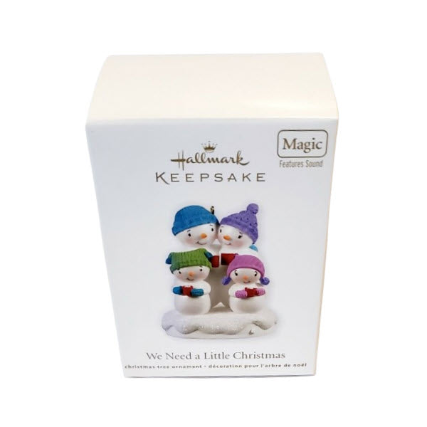 2011 We Need a Little Christmas Hallmark Ornament (Snowman) QXG3237