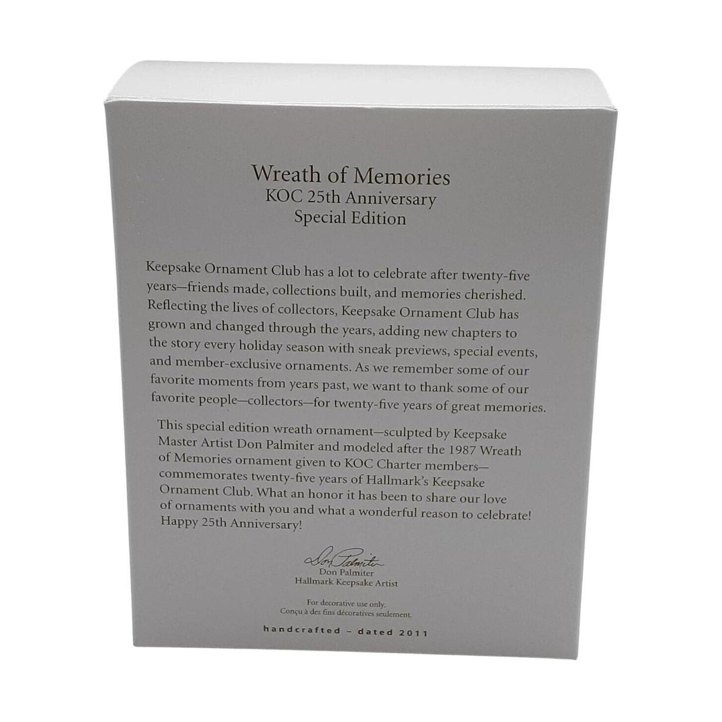 2011 Wreath of Memories Hallmark Ornament (Wreath) QXC5034