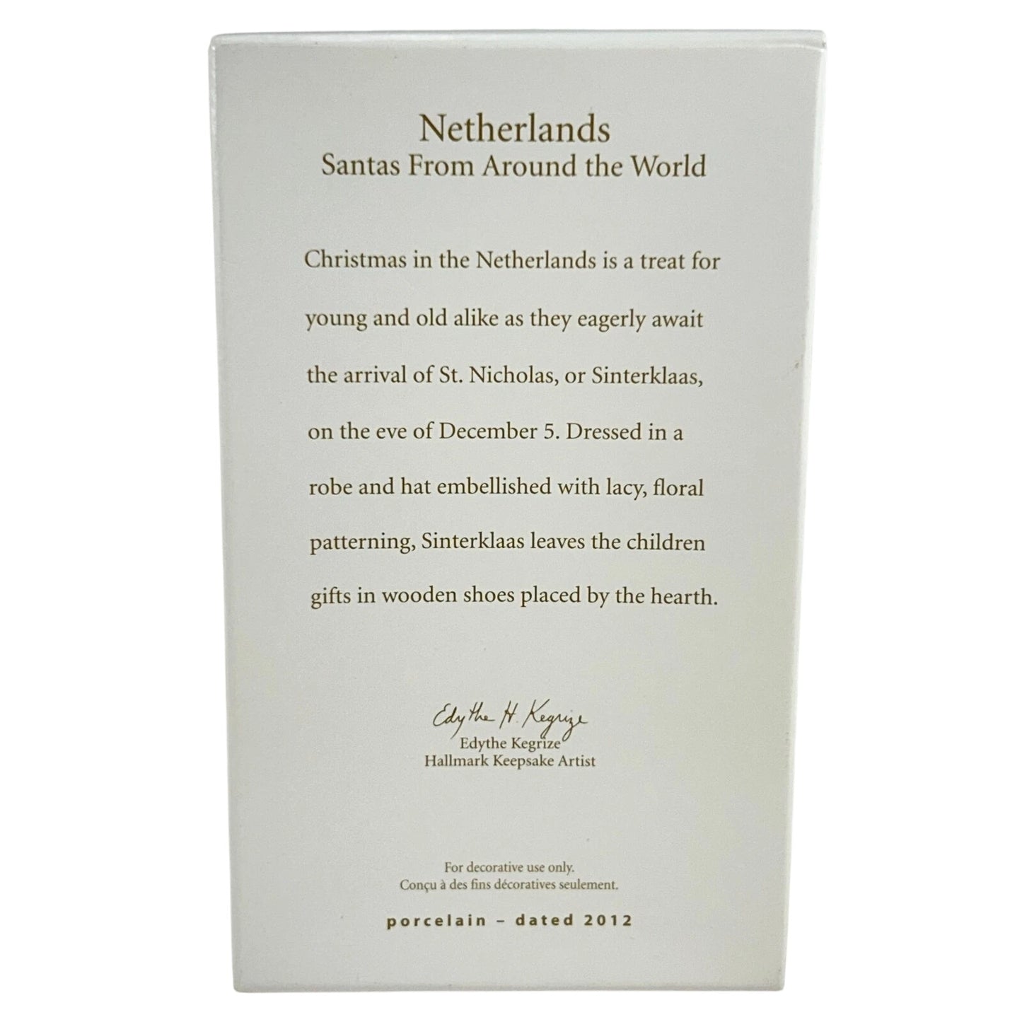 2012 Netherlands Hallmark Ornament (Santas From Around the World) QXC5051