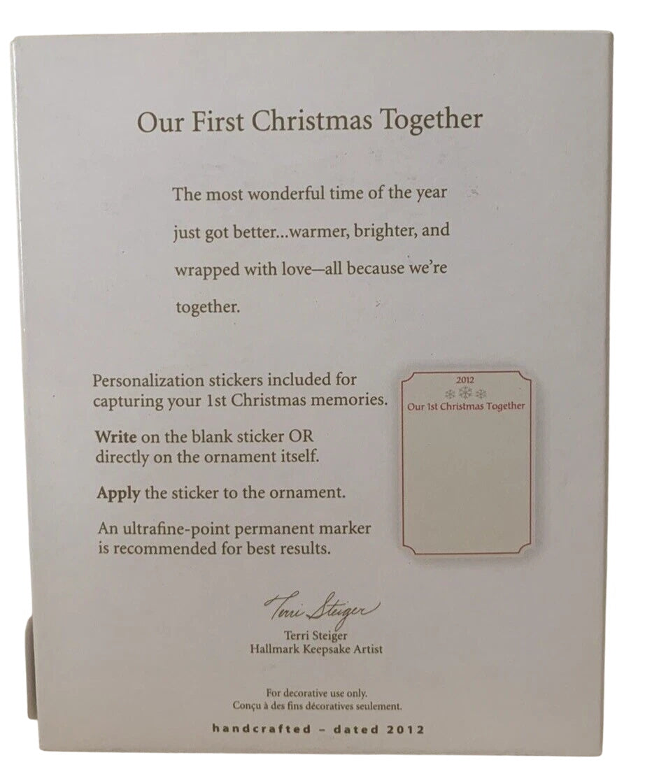 2012 Our First Christmas Together Hallmark Ornament (Photo Holder) QXG4524