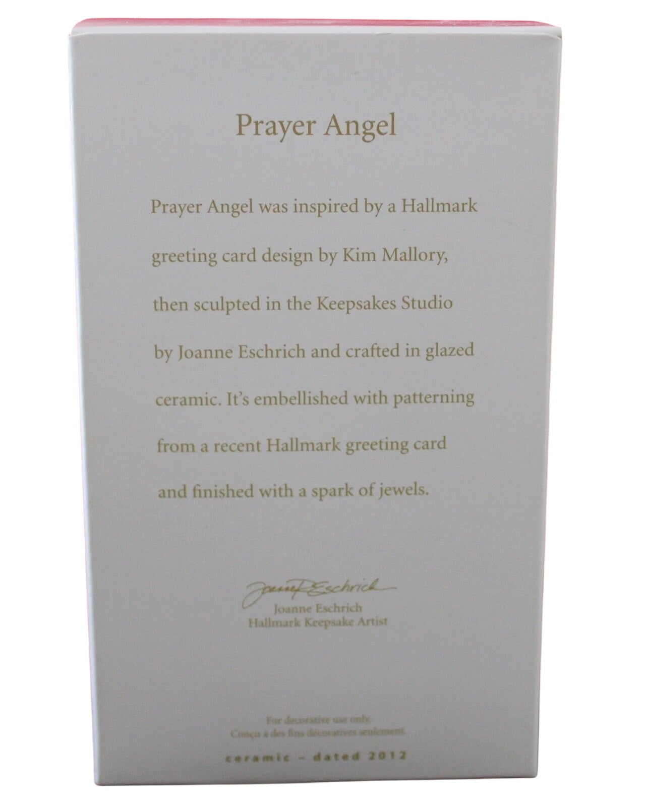 2012 Prayer Angel Hallmark Ornament (Angel) QXG4011