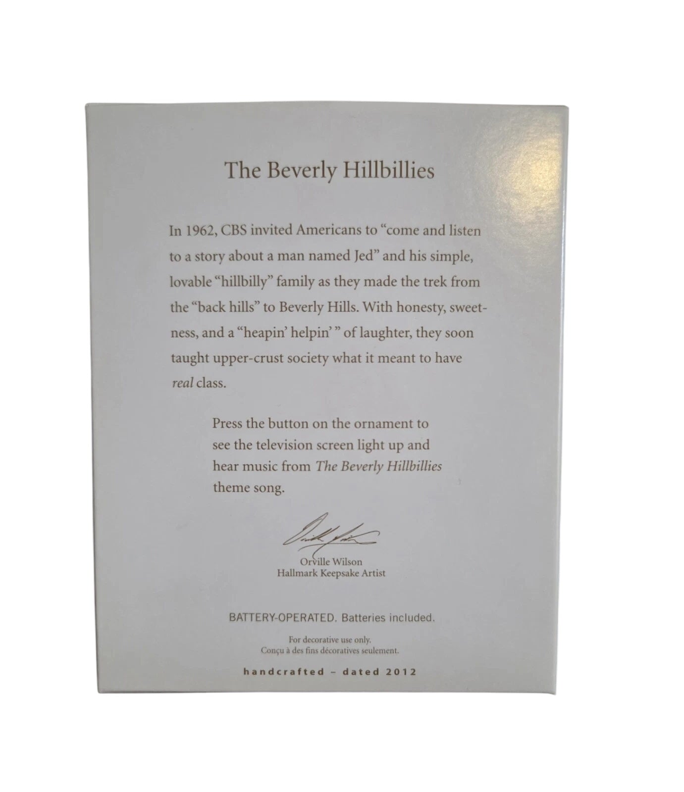 2012 The Beverly Hillbillies Hallmark Ornament (The Beverly Hillbillies) QXI2141