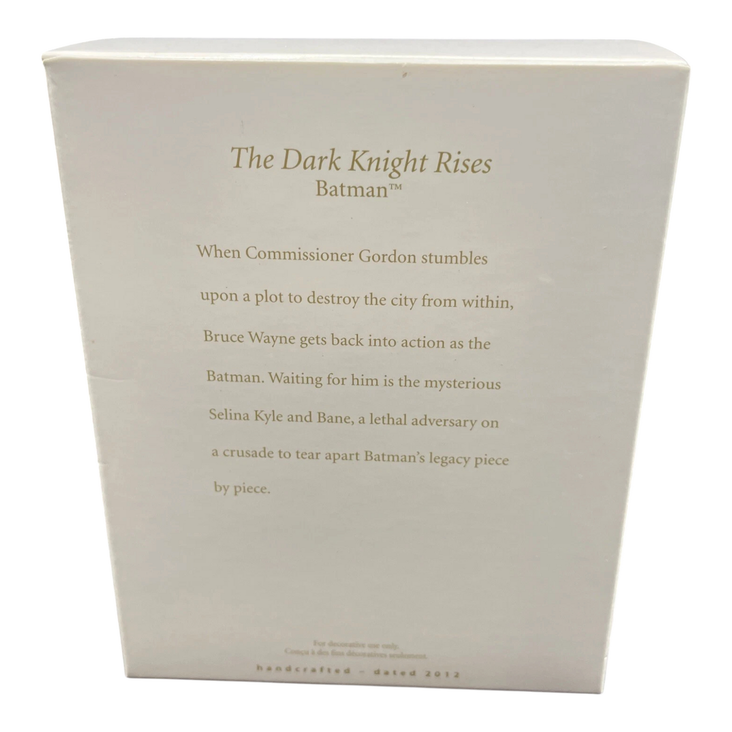 2012 The Dark Knight Rises (Super Heroes)