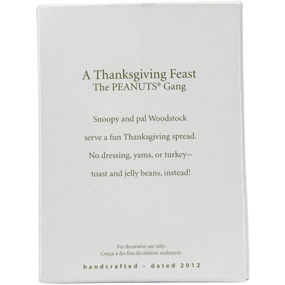 2012 A Thanksgiving Feast Hallmark Ornament (Peanuts) QFO5204