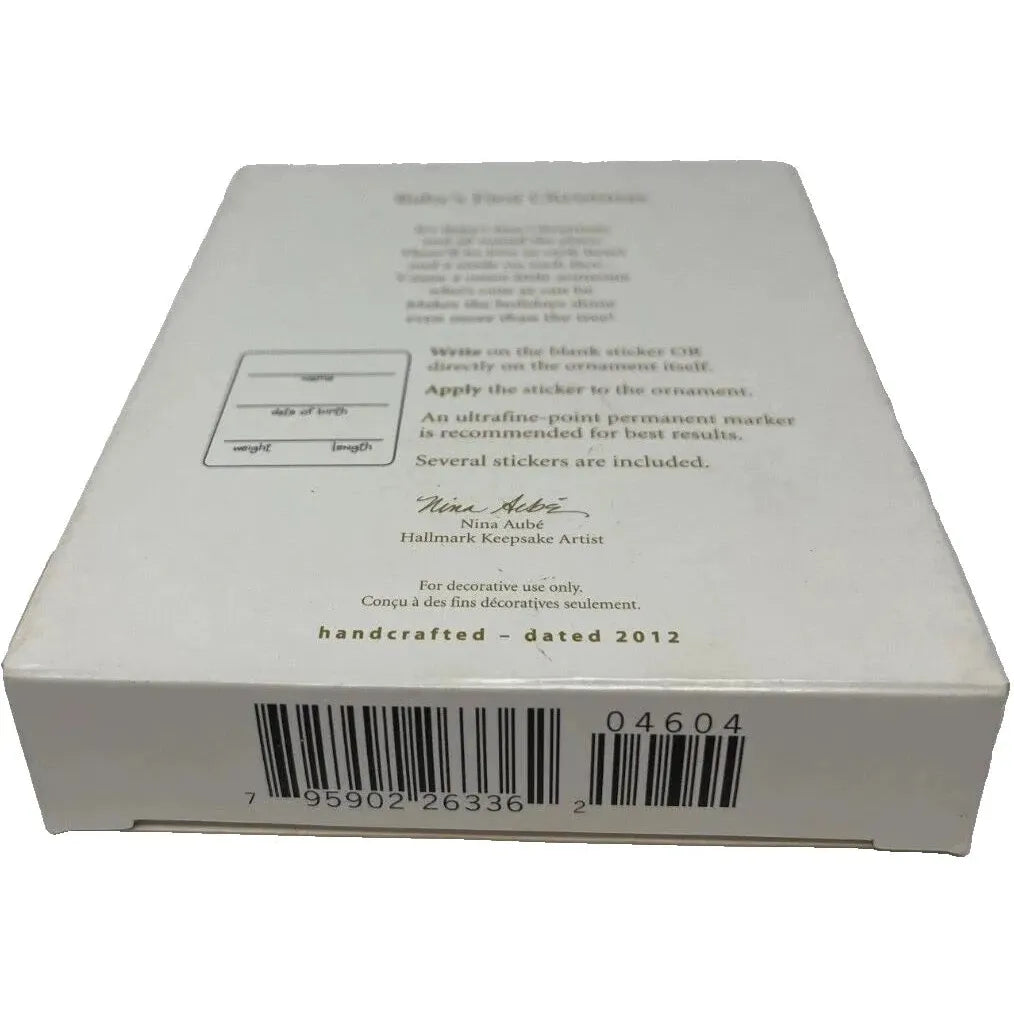 2012 Baby's First Christmas Hallmark Ornament (Photo Holder) QXG4604