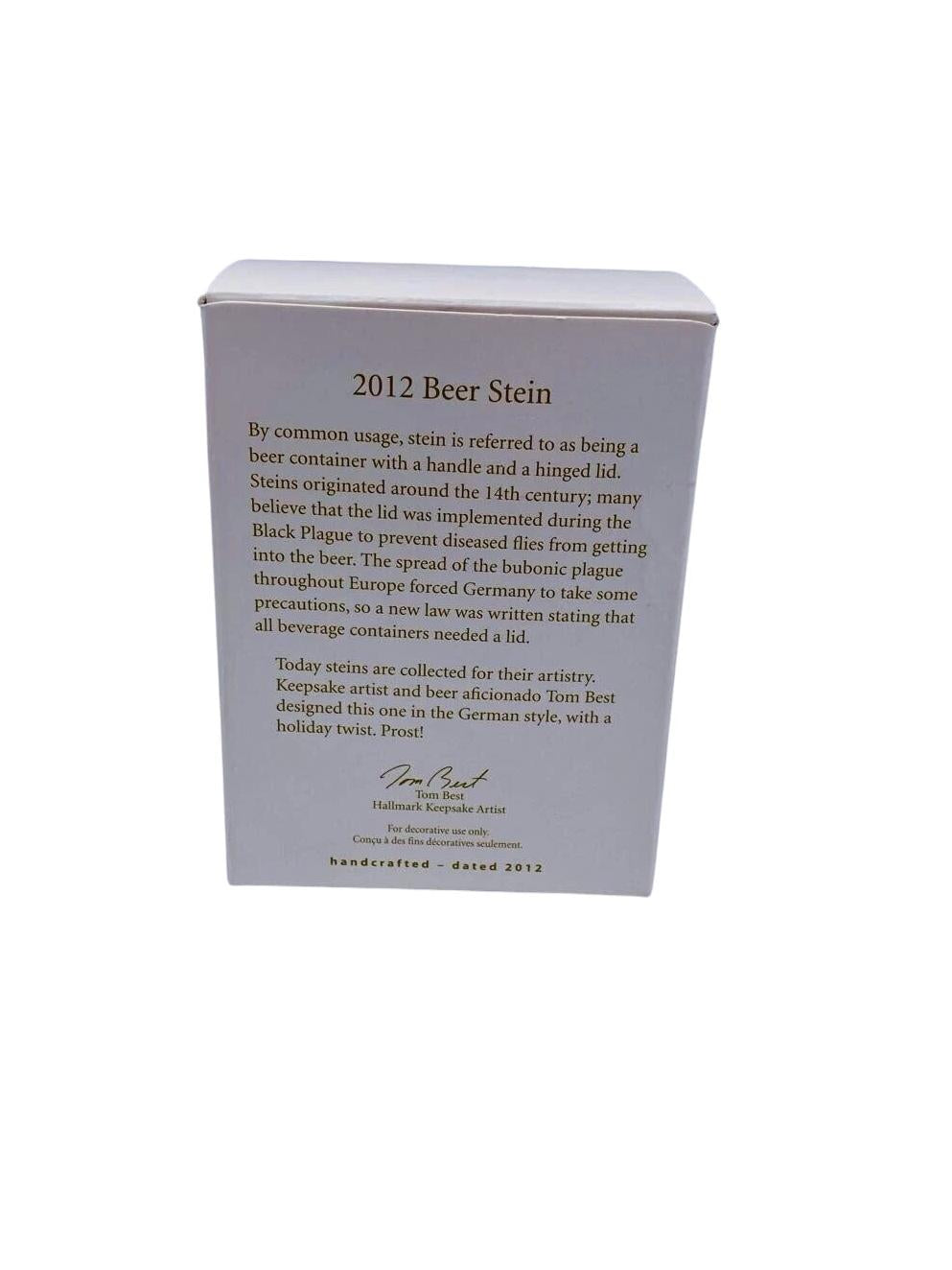 2012 Beer Stein Hallmark Ornament (Beer Stein) QXG4354