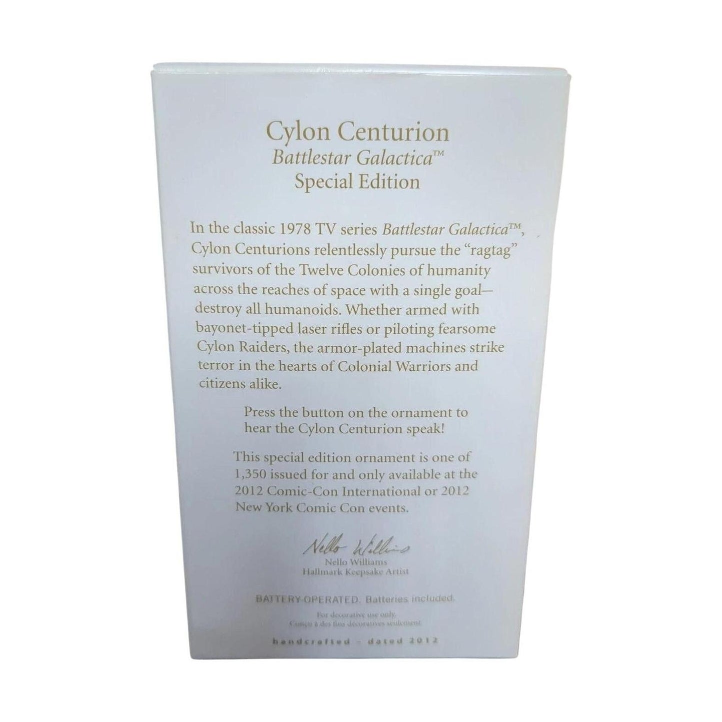 2012 Cylon Centurion Hallmark Ornament (Battlestar Galactica) QMP4076