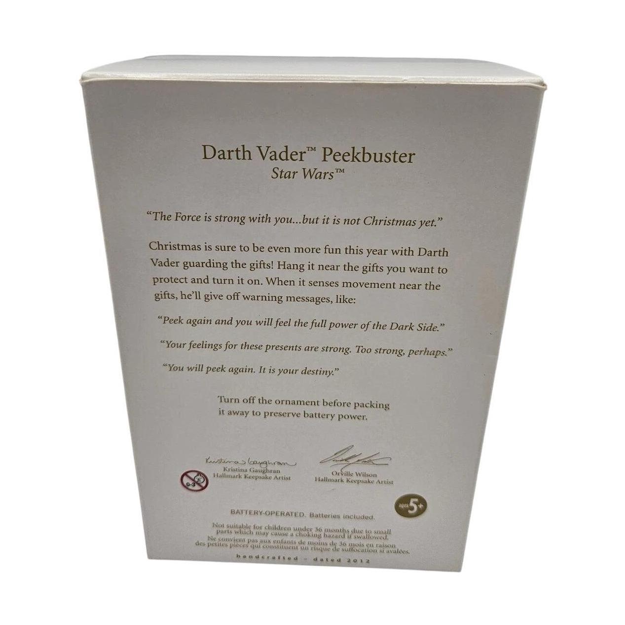 2012 Darth Vader Peekbuster Hallmark Ornament (Star Wars) QXI2971