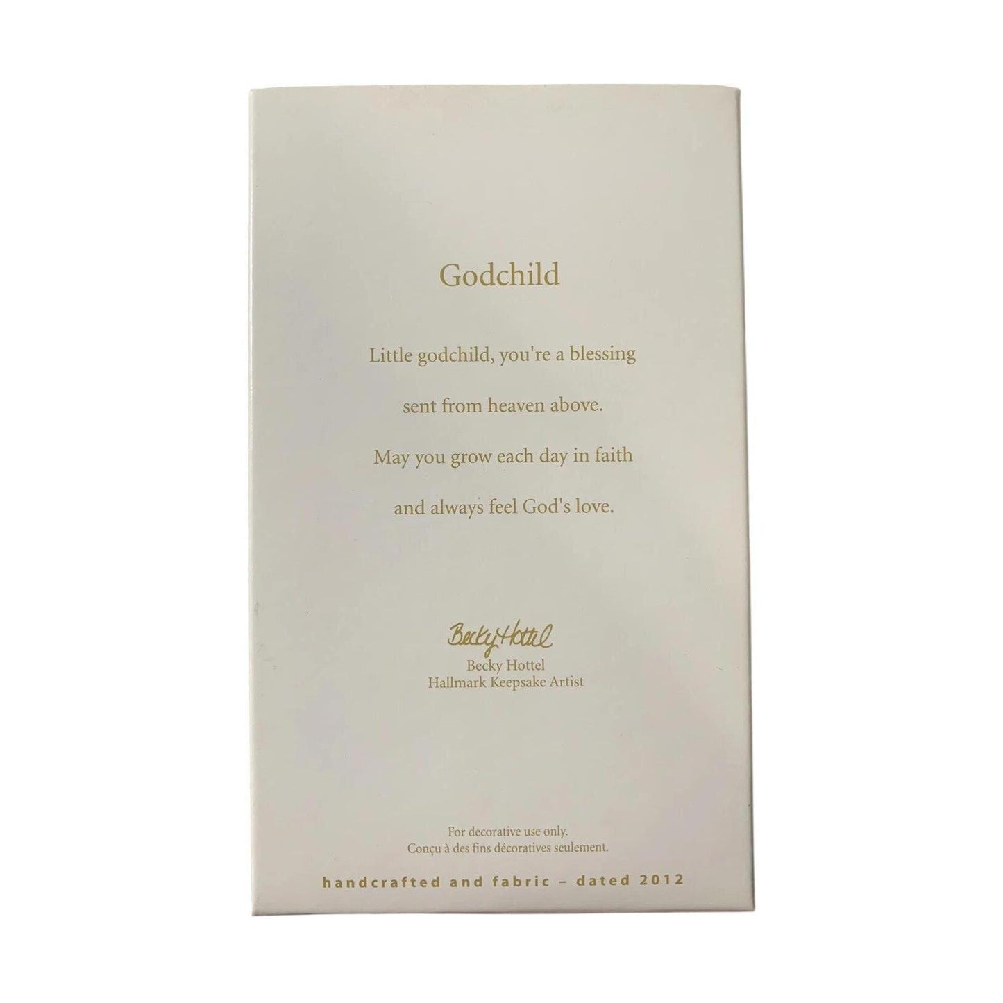 2012 Godchild Hallmark Ornament (Family) QXG4664 Image5