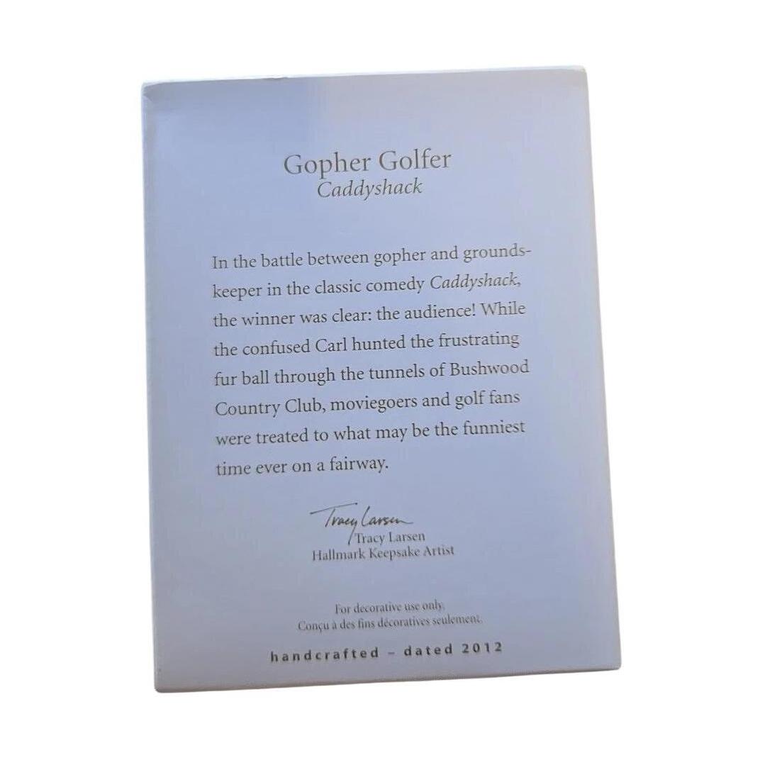2012 Gopher Golfer Hallmark Ornament (Caddyshack) QXI2901 Image7