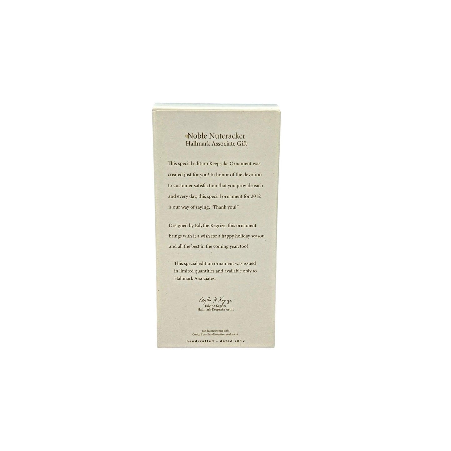 2012 Noble Nutcracker (Hallmark Associate Gift) Hallmark Ornament GMP4060 Image7