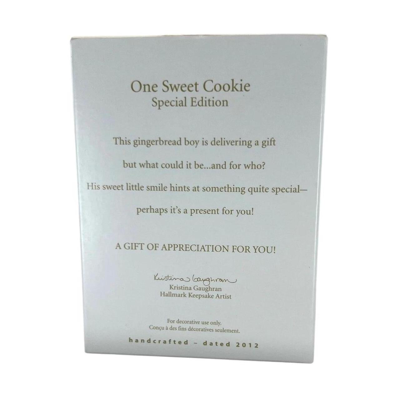 2012 One Sweet Cookie Hallmark Ornament (Gingerbread) LPR3824 Image5