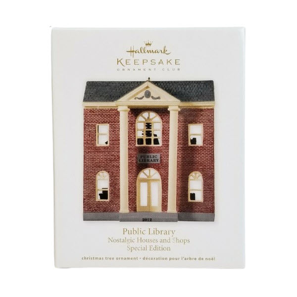 2012 Public Library Hallmark Ornament (Nostalgic Houses and Shops) QXC5054