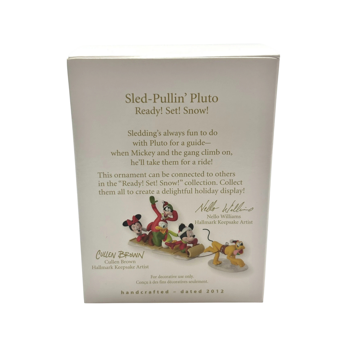 2012 Sled-Pullin' Pluto Hallmark Ornament (Mickey Mouse & Friends) QRP5904