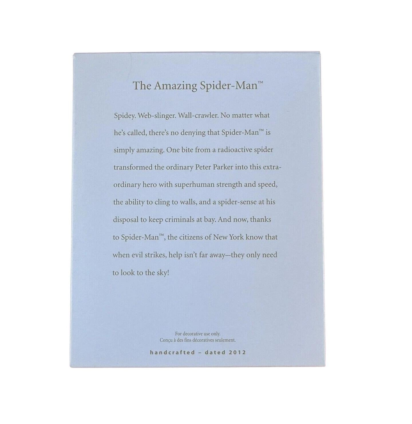 2012 The Amazing Spider-Man Hallmark Ornament (Super Heroes) QXI2614