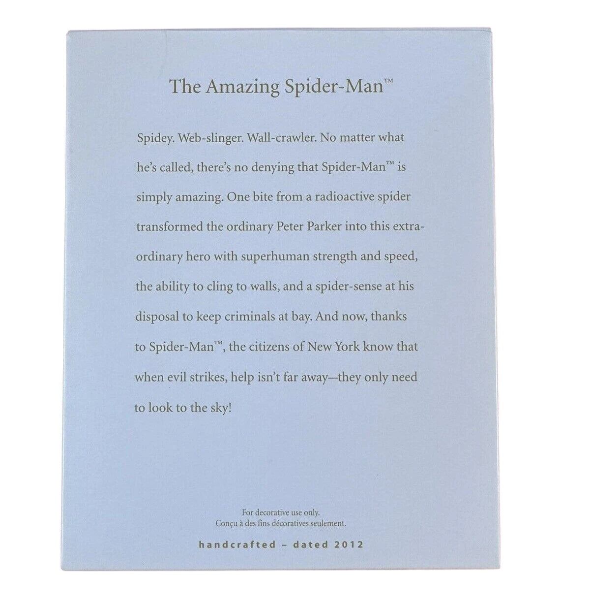 2012 The Amazing Spider-Man (Super Heroes)